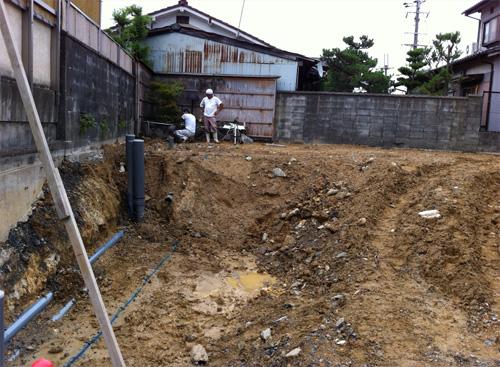 敷地に大きな段差がある土地