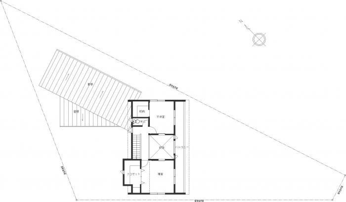 白河の家・２階平面図