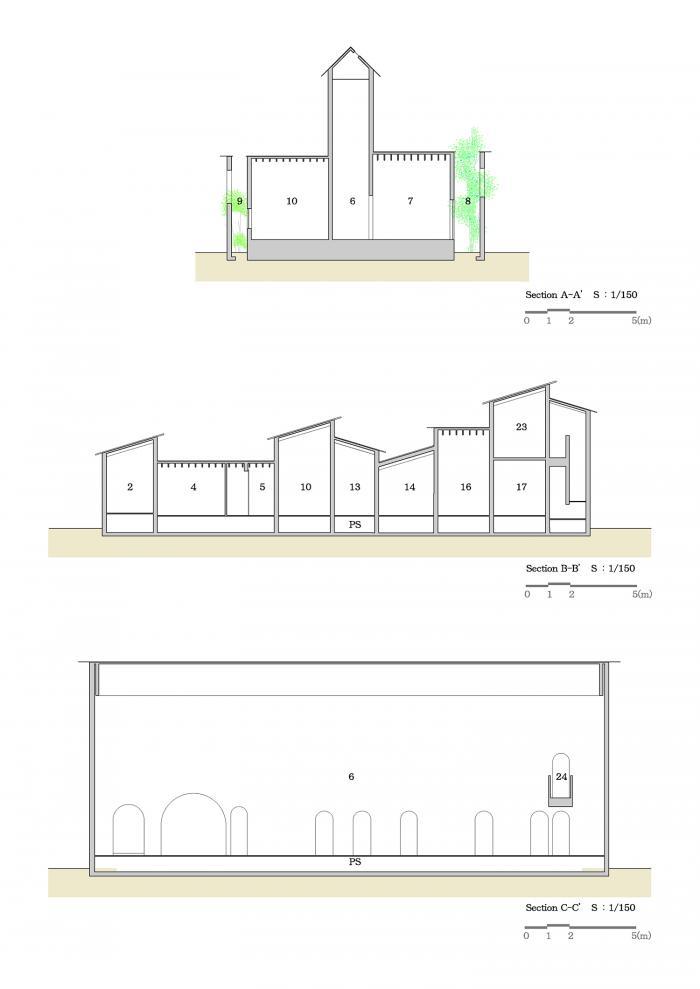歯科医院・断面図 歯科医院・断面図