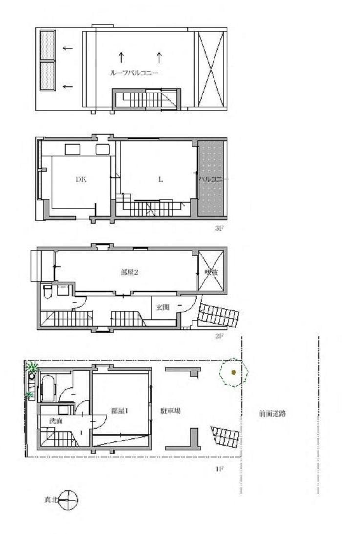 府中のイエ・平面図 府中のイエ・平面図