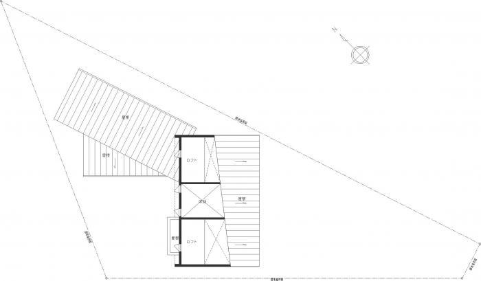 白河の家・ロフト平面図