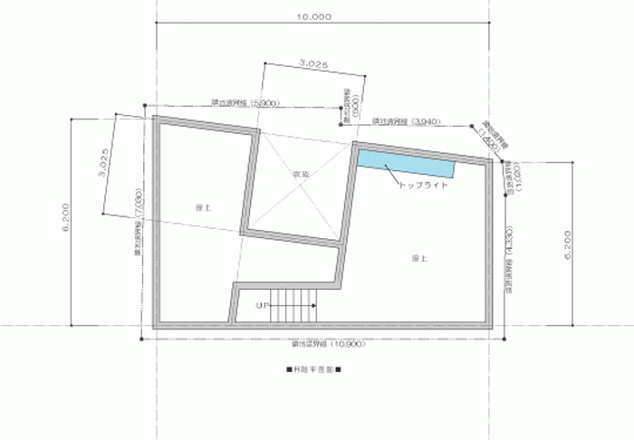 矢部の家・屋根伏図 矢部の家・屋根伏図