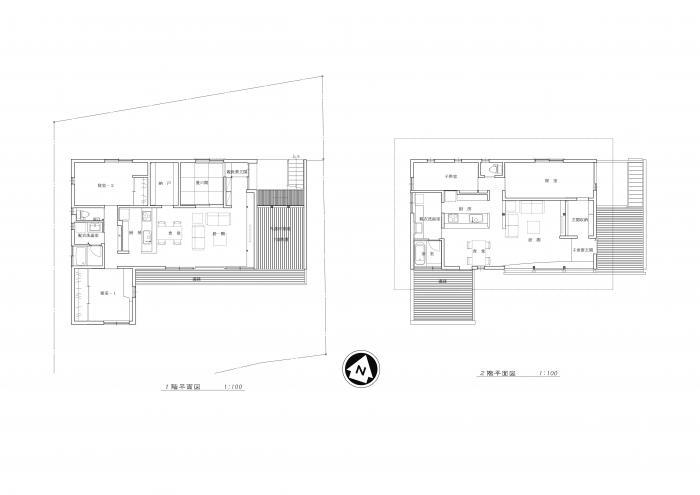 「高台に建つ我が家～２世帯住居～」 間取り図