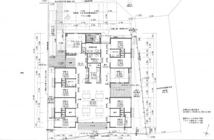 T小規模多機能型居宅介護事業所・平面図 T小規模多機能型居宅介護事業所・平面図
